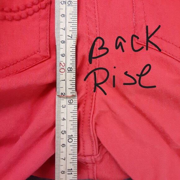 Lee Bermuda Jean Girls Shorts Size 12, Red, Pockets, Button /Zip Closure - Picture 11 of 11